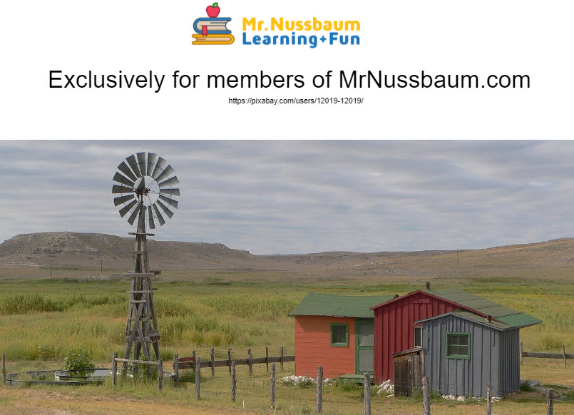 Nebraska Activity Packet